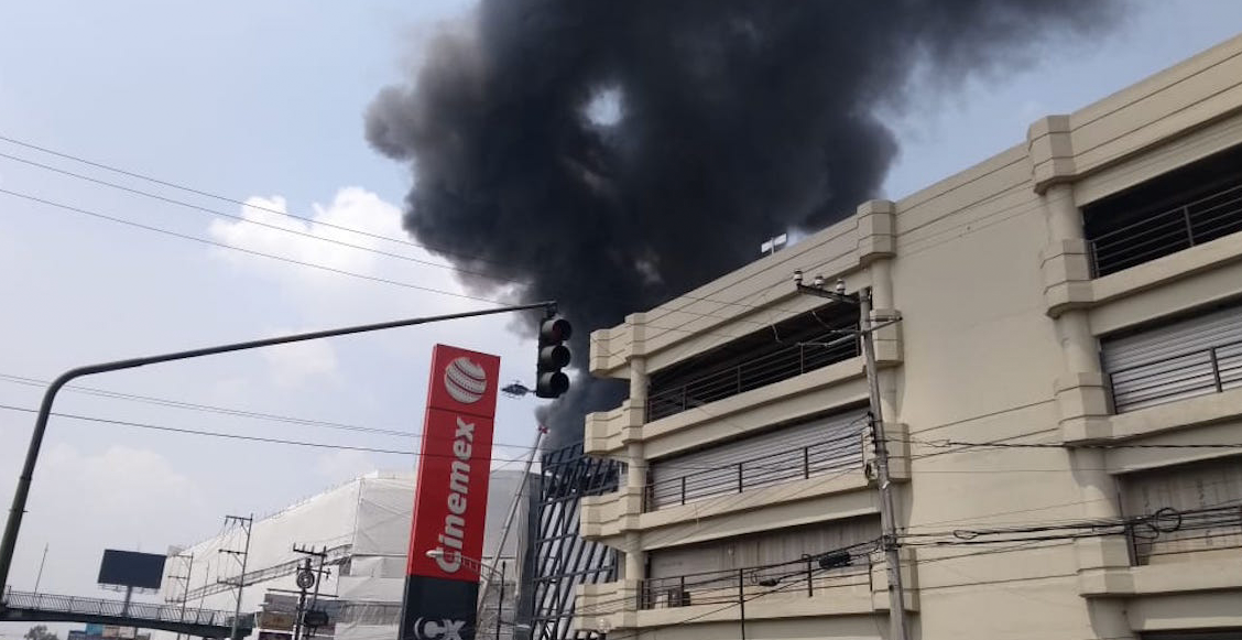 Incendio Galerías Coapa