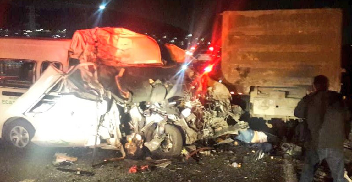 Accidente en la México-Pachuca deja un saldo de 12 muertos