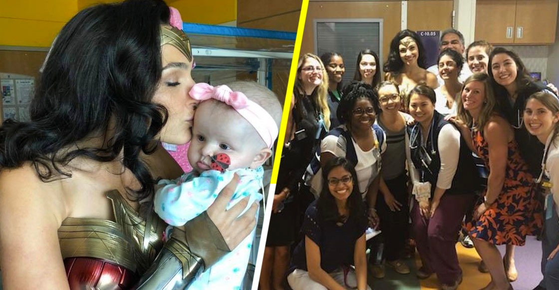 Awww, Gal Gadot se disfrazó de Wonder Woman para visitar un hospital infantil