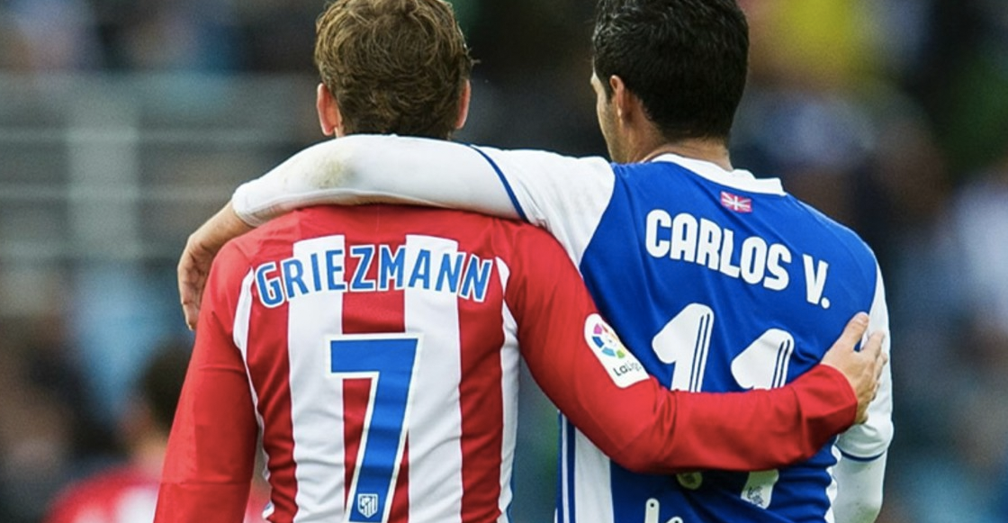 Antoine Griezmann y Carlos Vela