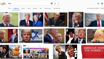 Trump = idiot en Google