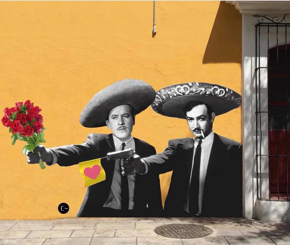 Estos murales en Oaxaca mezclan a iconos mexicanos y de Hollywood