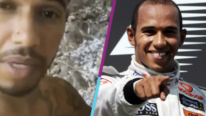 El piloto Lewis Hamilton limpia una playa repleta de basura