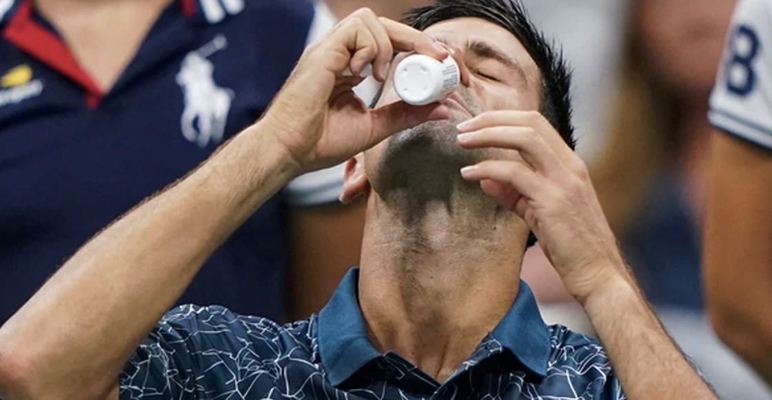 ¿Qué es ese "polvito" que se tomó Novak Djokovic en el US Open?