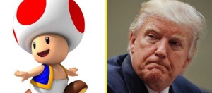 Trump y Toad, de Mario Kart