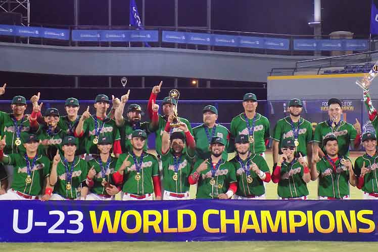 ¡Los monarcas! México se coronó Campeón del Mundial Sub-23 de beisbol