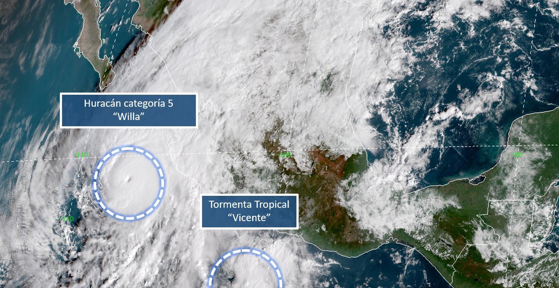 Huracán Willa se convierte en categoría 5; es considerado 'extremadamente peligroso'