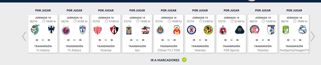 ¿Cuándo, cómo y dónde ver la Jornada 14 del Apertura 2018?