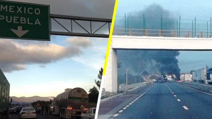 Gente de Palmarito Tochapan bloquea la autopista Puebla-Córdoba