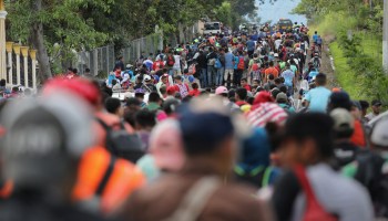 En imágenes: la caravana migrante que busca llegar a Estados Unidos