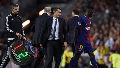 Dembélé no jugó contra el Inter