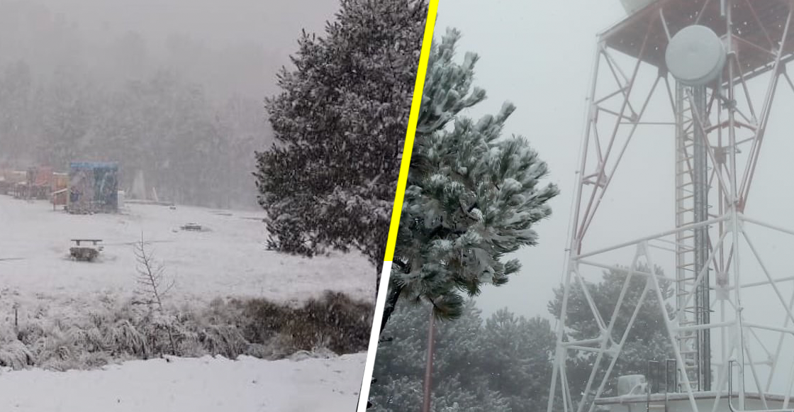 En imágenes: así amanecieron el Popocatépetl y Nevado de Toluca por el Frente Frío