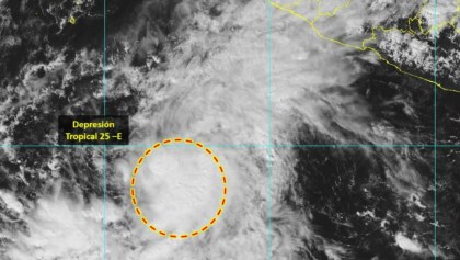 ¡Aguas! Se formó la tormenta tropical 25-E frente a Jalisco