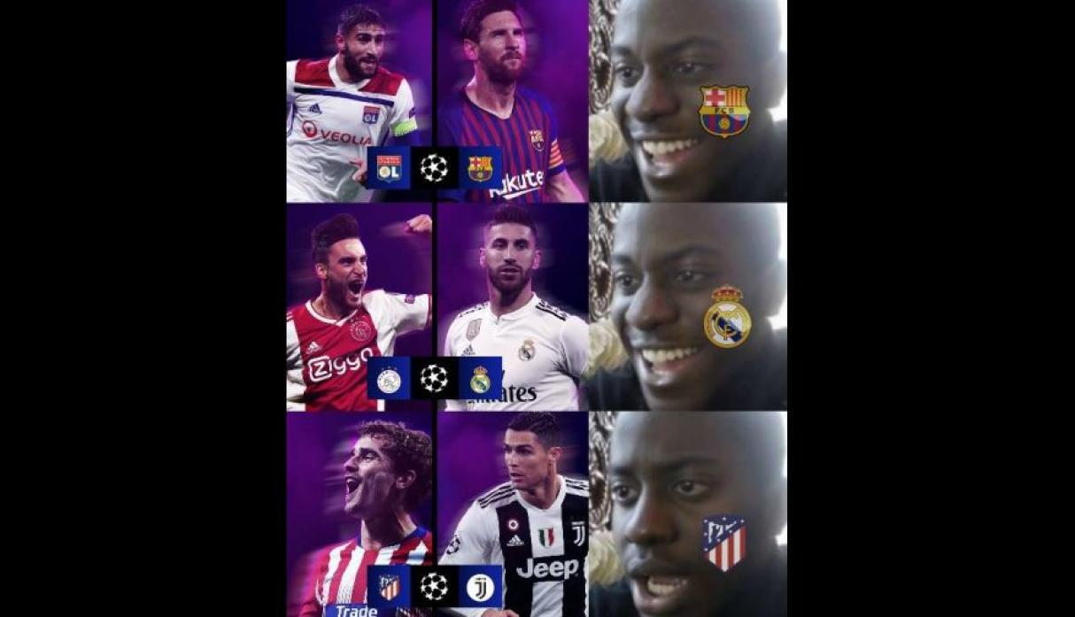 Los memes se enfrentaron al sorteo de la Champions League... ¡y ganaron!