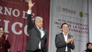 AMLO y Cuitláhuac García