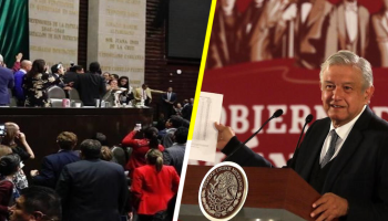 Tras zafarrancho del PRI, PAN y Morena en Cámara de Diputados AMLO dice: 'es el mundo al revés'