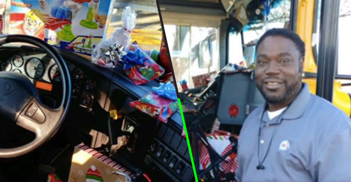 ¡Aww! Este chofer de autobús escolar ahorró para comprar regalos a niños en esta Navidad