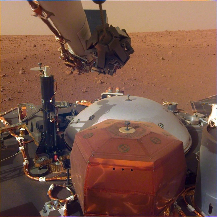 Checa la primer selfie de InSight en Marte