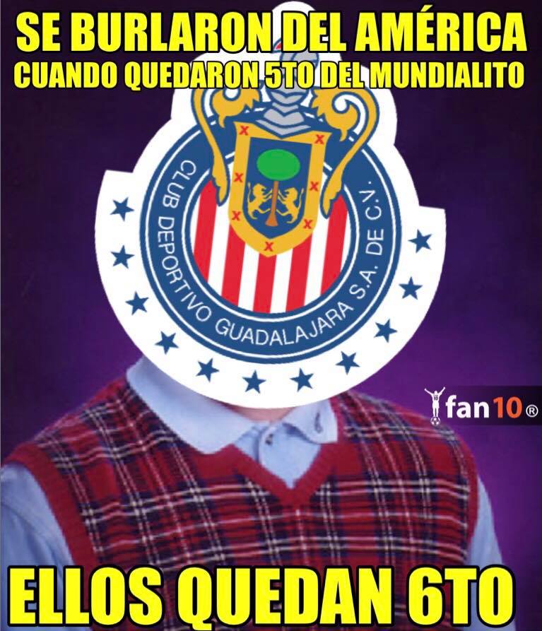 El fracaso de Chivas en el Mundial de Clubes inundó de memes las redes sociales