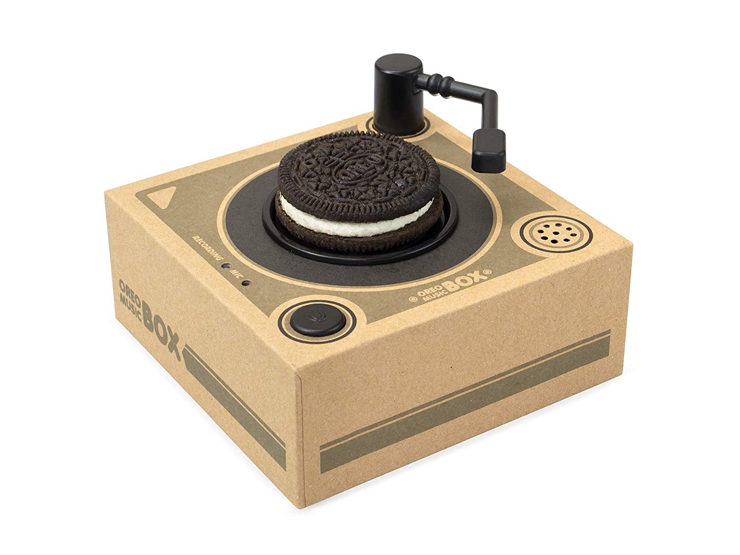 ¡Gordura musical! Checa el tocadiscos de Oreo con galletas reales que tocan música