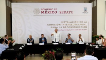 Ya hay 10 mil millones de pesos destinados para damnificados de los sismos: AMLO