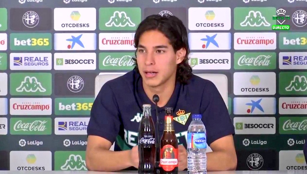 Revive las mejores frases de Diego Lainez en su presentación con el Real Betis