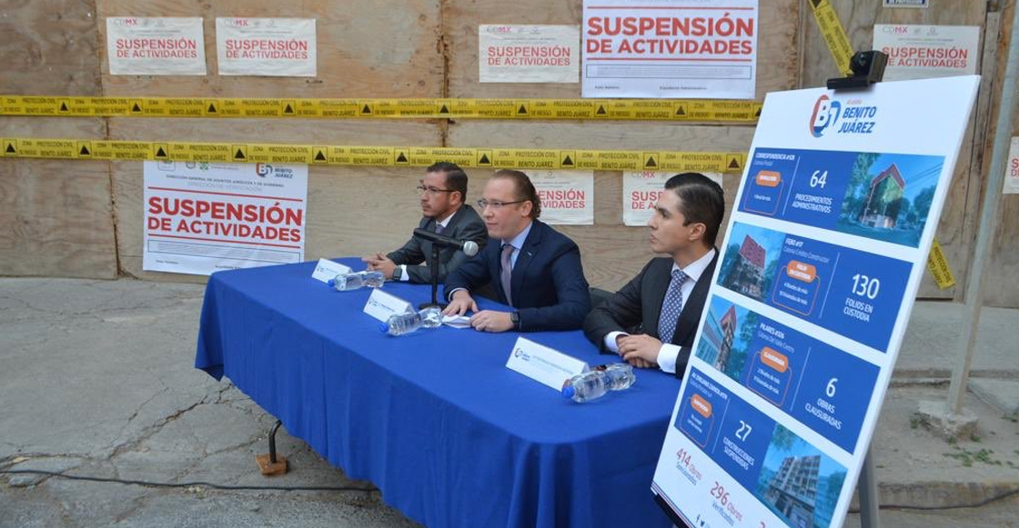 En la alcaldía Benito Juárez fueron sancionadas 414 obras por irregularidades