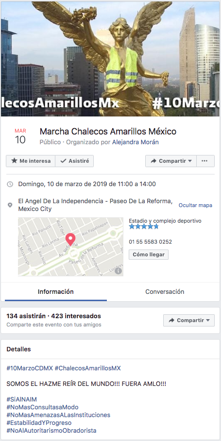 Chalecos amarillos (región 4) se manifiestan en la casa de AMLO por desabasto