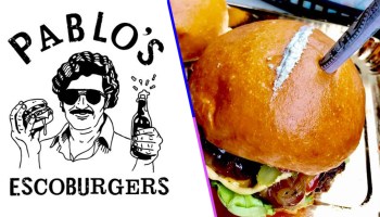 ¿Hambre de la mala? Alguien inventó hamburguesas de Pablo Escobar