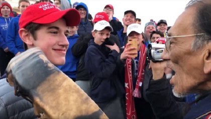 Sandmann enfrenta a nativo americano