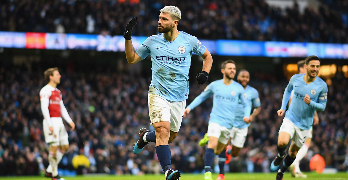 ¡Van los goles! Con hat-trick del 'Kun', el Manchester City venció al Arsenal