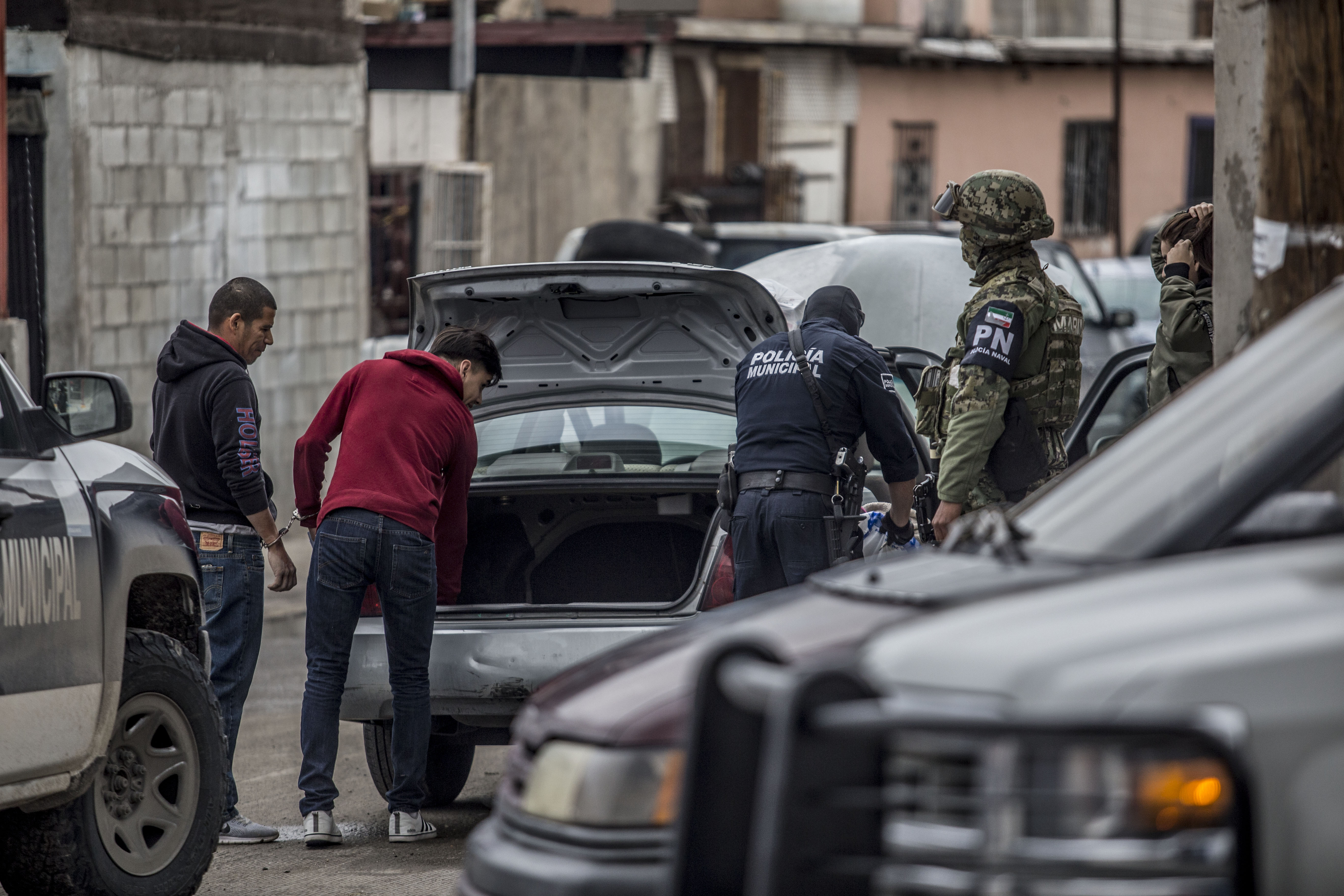 niciaron los operativos de seguridad en zonas de alto indice delictivo en la ciudad fronteriza por parte del Ejercito Mexicano, la Policía Federal y Policía Municipal, como parte de las estrategias implementadas por el gobierno del gobierno federal para combatir la inseguridad en el estado. Durante el 2017 y 2018 se registró un promedio de más de 4 mil ejecuciones debido a la lucha entre narcomenudistas que se disputan las calles para la venta de las drogas.