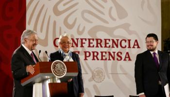 AMLO y Olga Sánchez Cordero