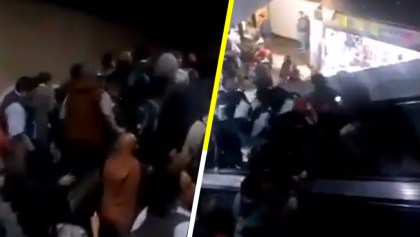 Video: Colapsan escaleras del metro Tacubaya; madre y bebé caen de ellas