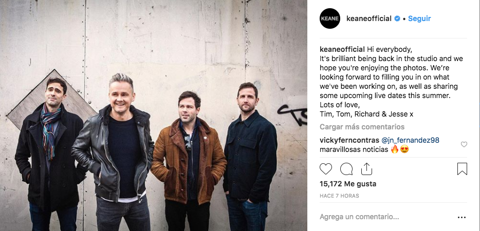 ¡Nuestras plegarias han sido escuchadas! ¡Keane confirma que ya está trabajando en nuevo disco!