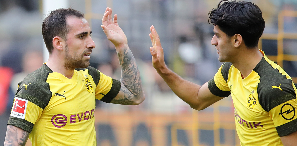 El doblete de Paco Alcácer que llevó al Dortmund a la cima de la Bundesliga