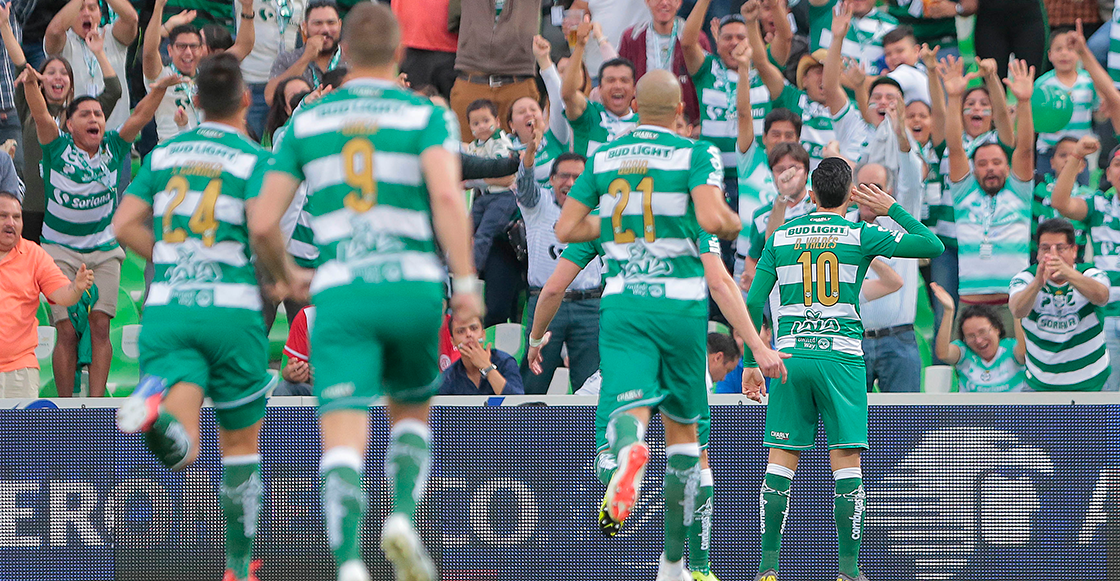 Cuatro goles en 8 minutos y Santos avanzó a semifinales de la Concachampions