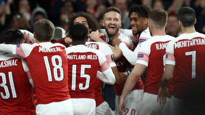 Los goles de la remontada del Arsenal en la Europa League