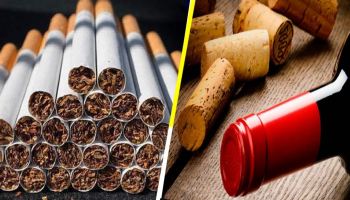 ¿A cuántos cigarrillos equivale tomarse una botella de alcohol?