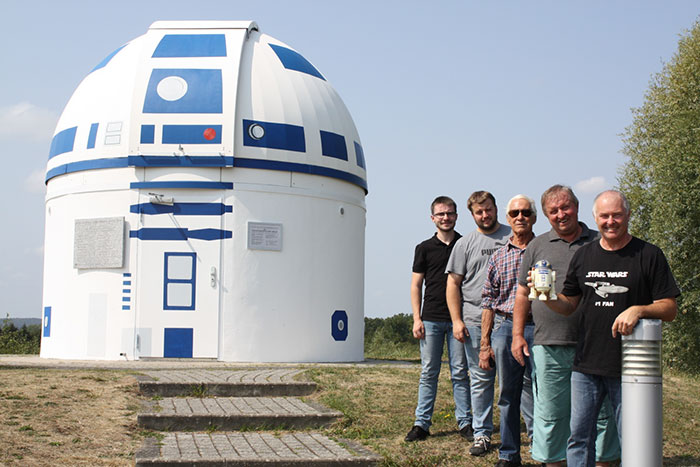 ¡Aww! Un observatorio alemán se convirtió en un R2-D2 gigante 