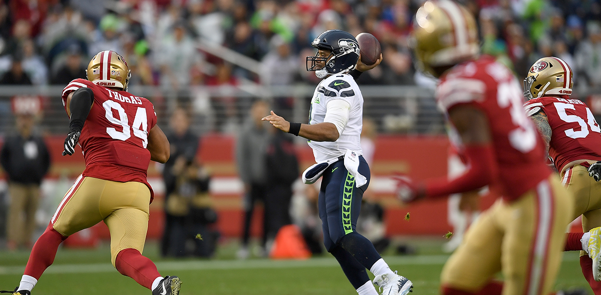 Russell Wilson QB de los Seahawks que podría ir a los Giants