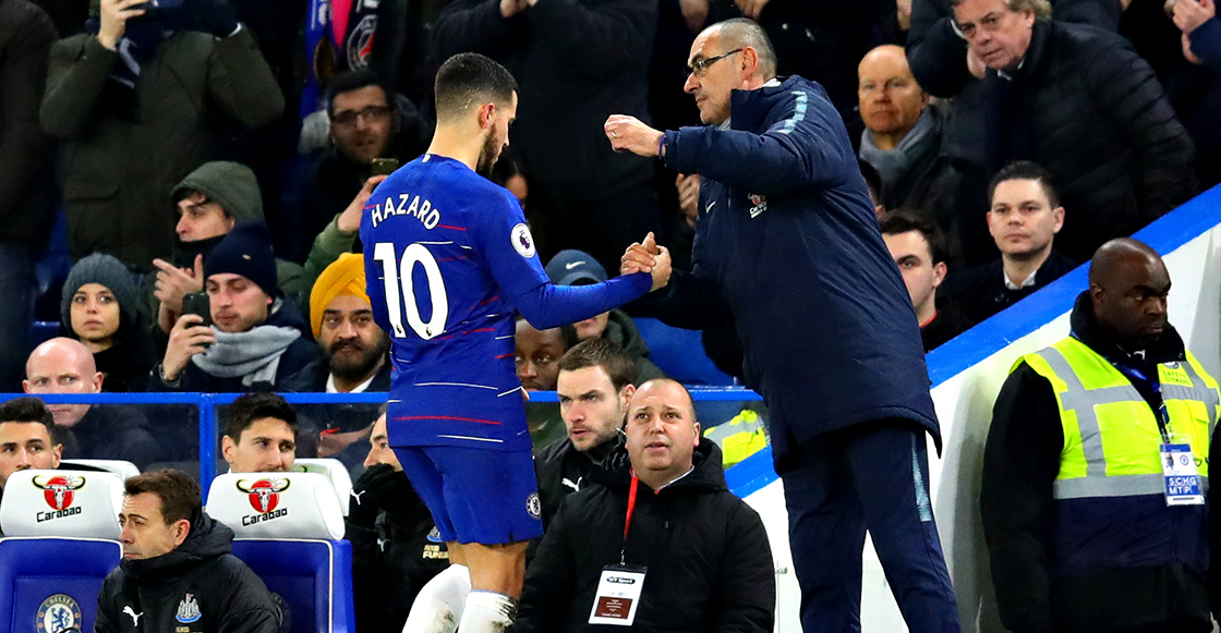 Maurizio Sarri se rinde en el caso Hazard: "Es muy difícil mantenerlo aquí"