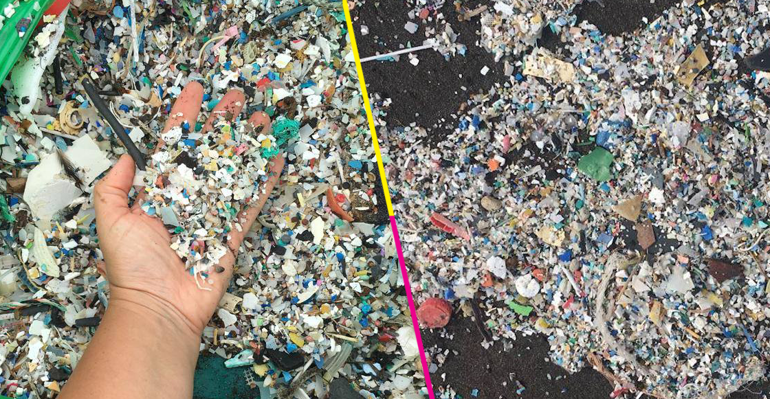 Mundo enfermo y triste: basura y plástico inundan una playa en Tenerife