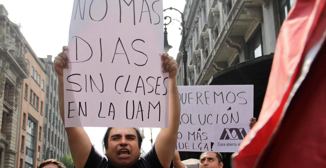 'Que la huelga termine', este fue el voto de estudiantes y académicos de la UAM