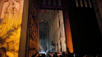 Así se ve la catedral de Notre Dame por dentro después del incendio