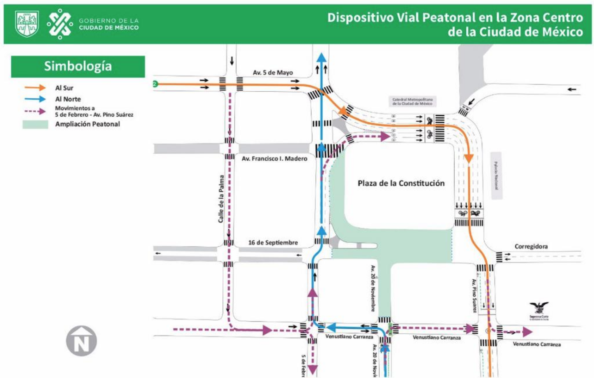 ¡Abusados! Todos los fines de semana serán peatonales en el Zócalo CDMX