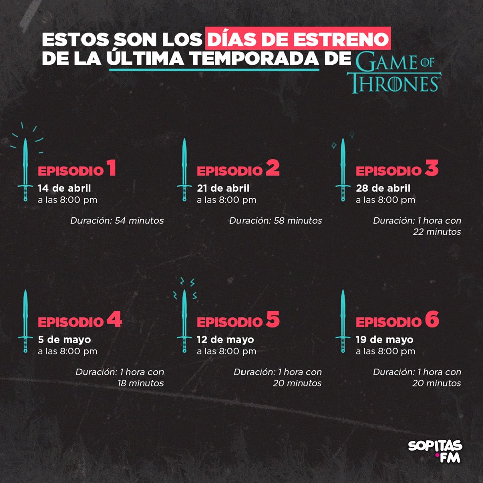 ¡Game of Thrones Libera nueva fotos del segundo episodio de la 8ª temporada!