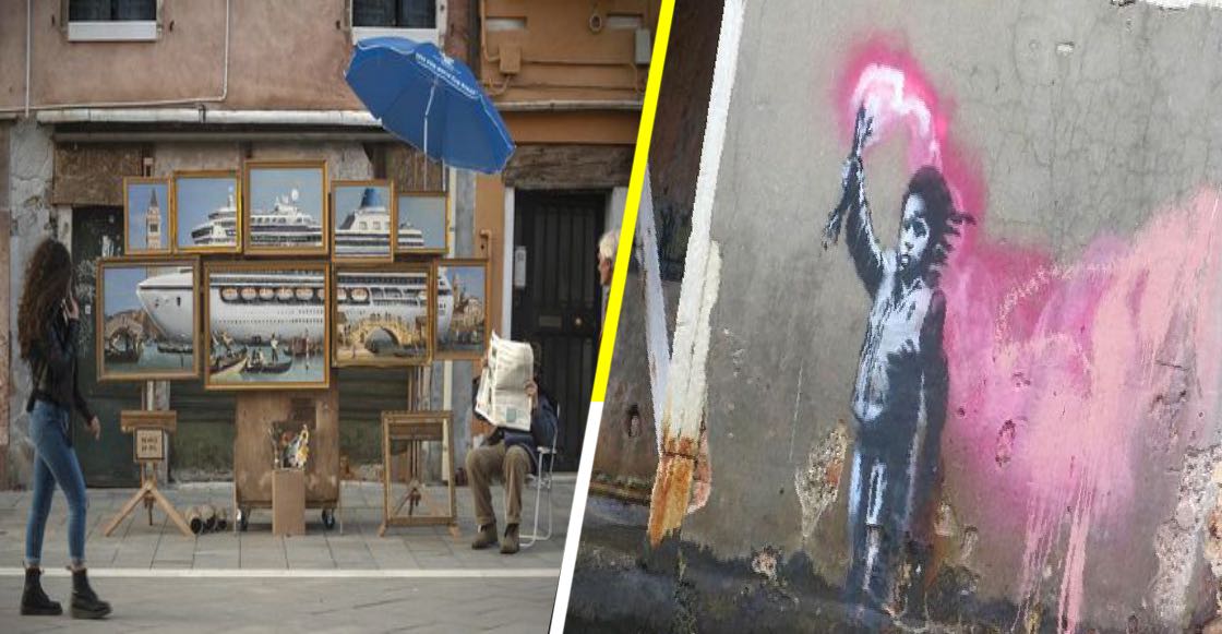 Bansky expuso en la Bienal de Venecia y ¡nadie lo notó!