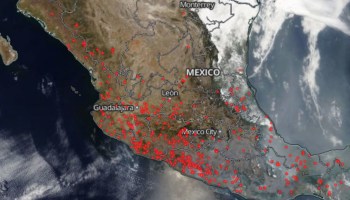 ¡Wow! Así se ven los incendios forestales en México desde el espacio