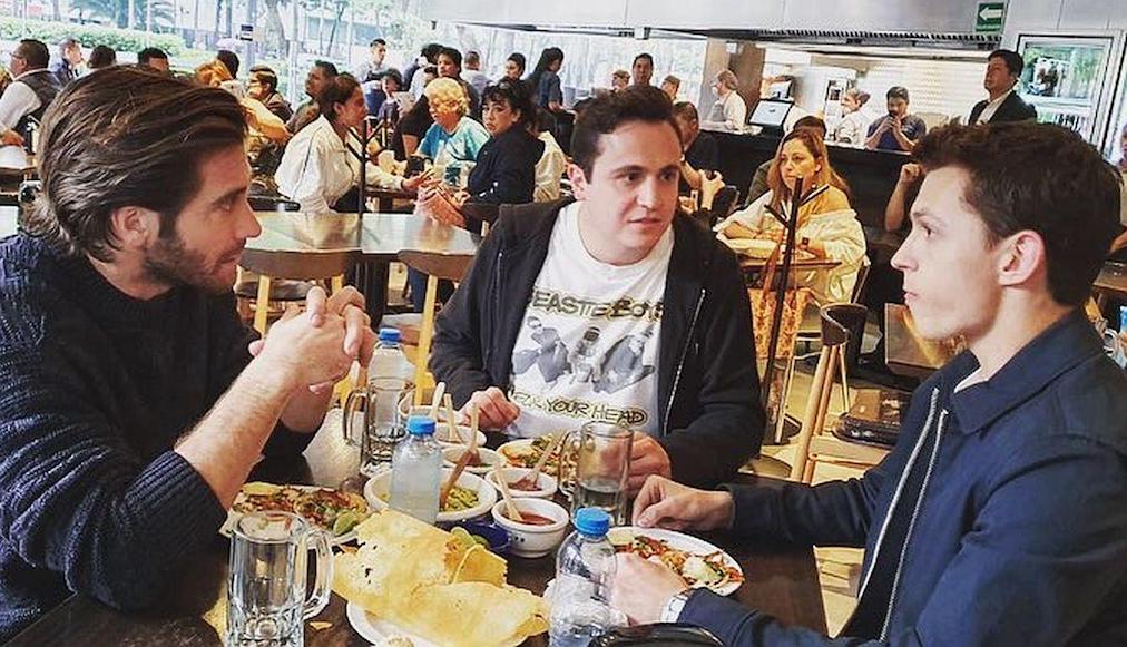 Típico: Cuando Tom Holland y Jake Gyllenhall se van a echar unos taquitos en la CDMX